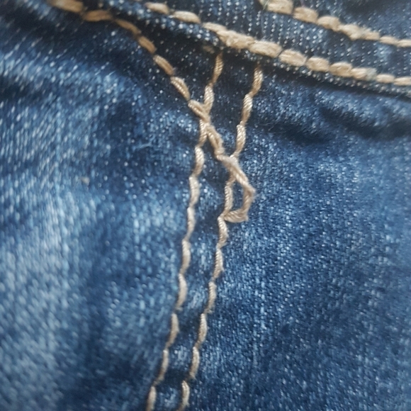 Apple Bottoms Midrise Straight Leg Blue Jeans - Picture 10 of 15